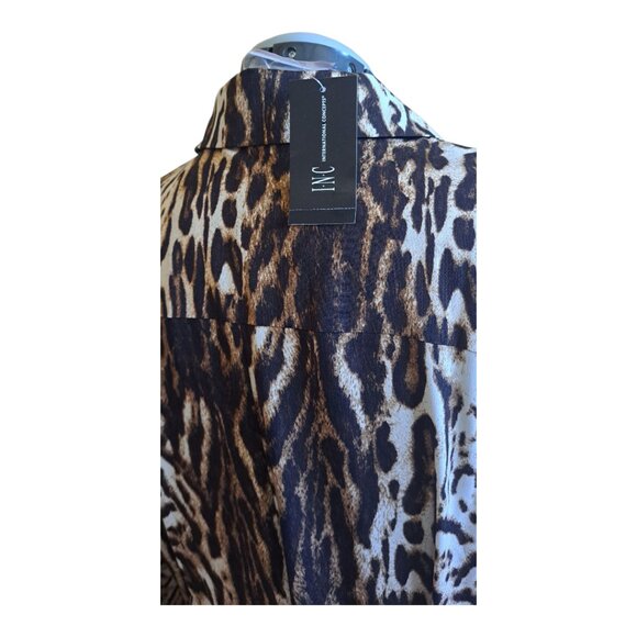 INC International Concepts Leopard Print Maxi Wrap Dress – Size XL, NWT - Picture 4 of 6